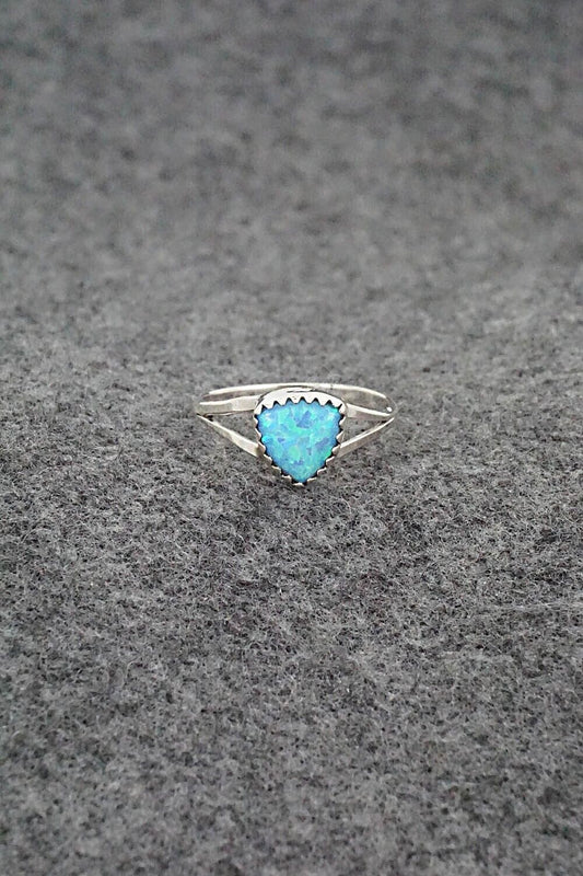 Opalite & Sterling Silver Ring - Theresa Smith - Size 7.25