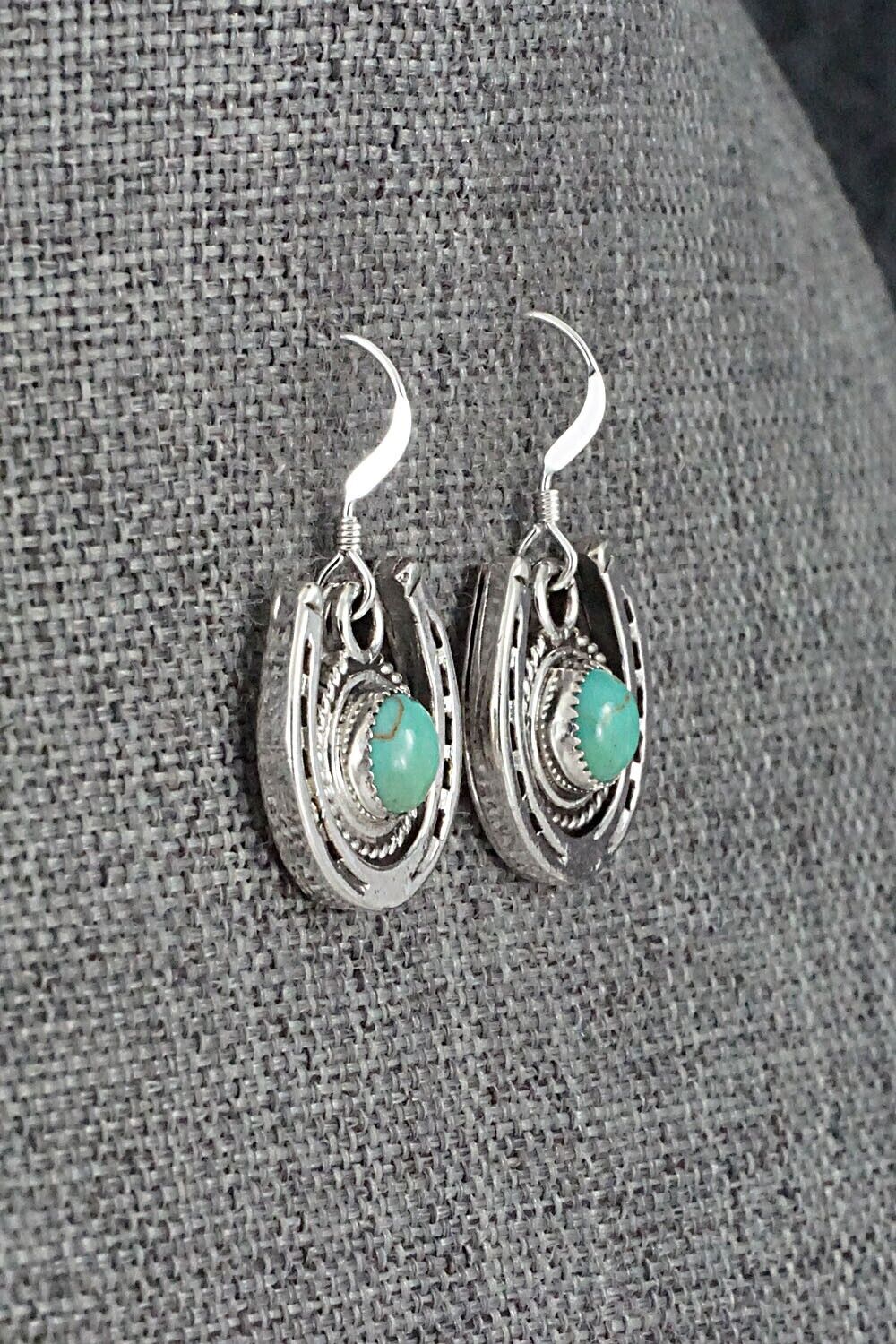 Turquoise and Sterling Silver Earrings - Sharon McCarthy