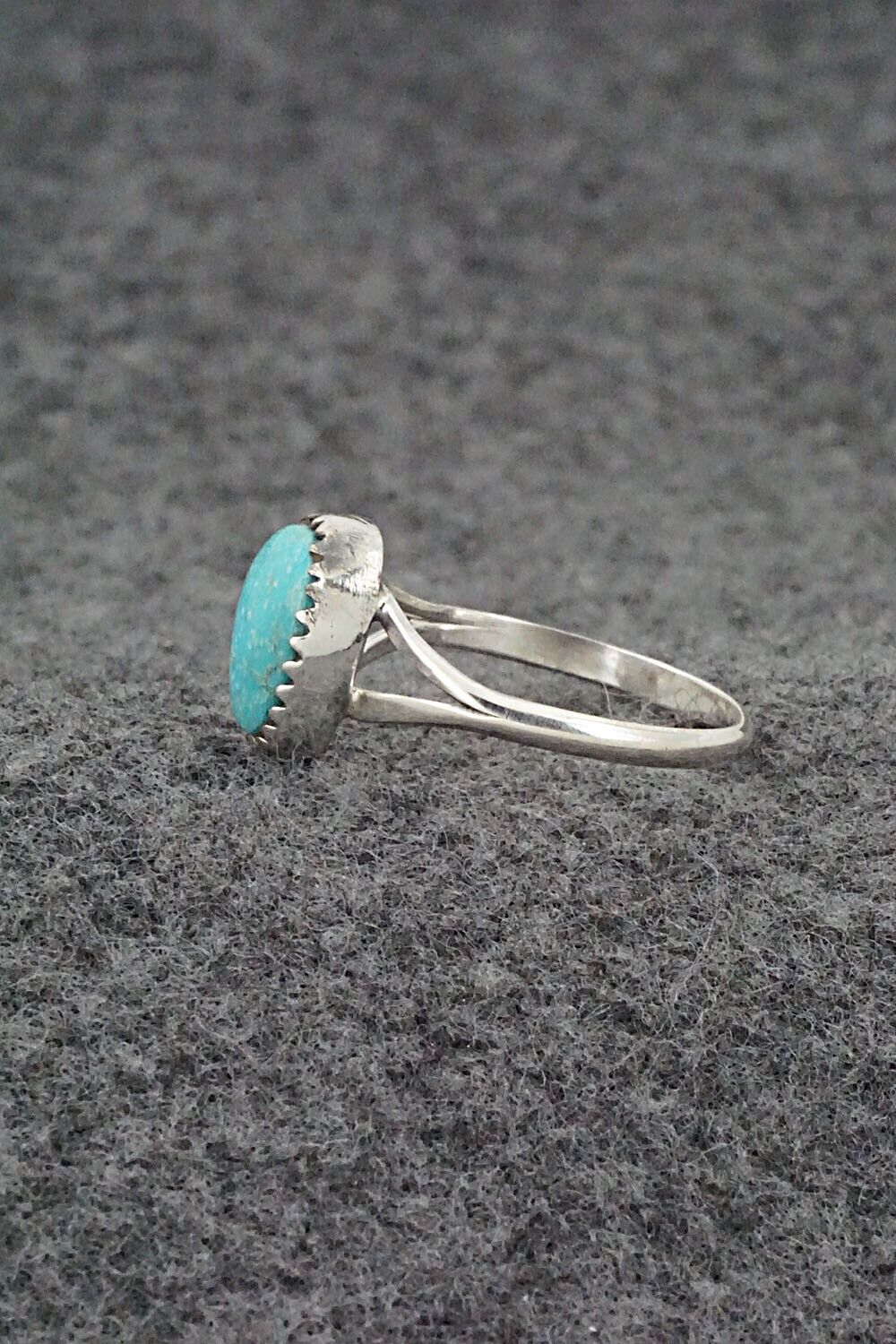 Turquoise & Sterling Silver Ring - Theresa Smith - Size 7