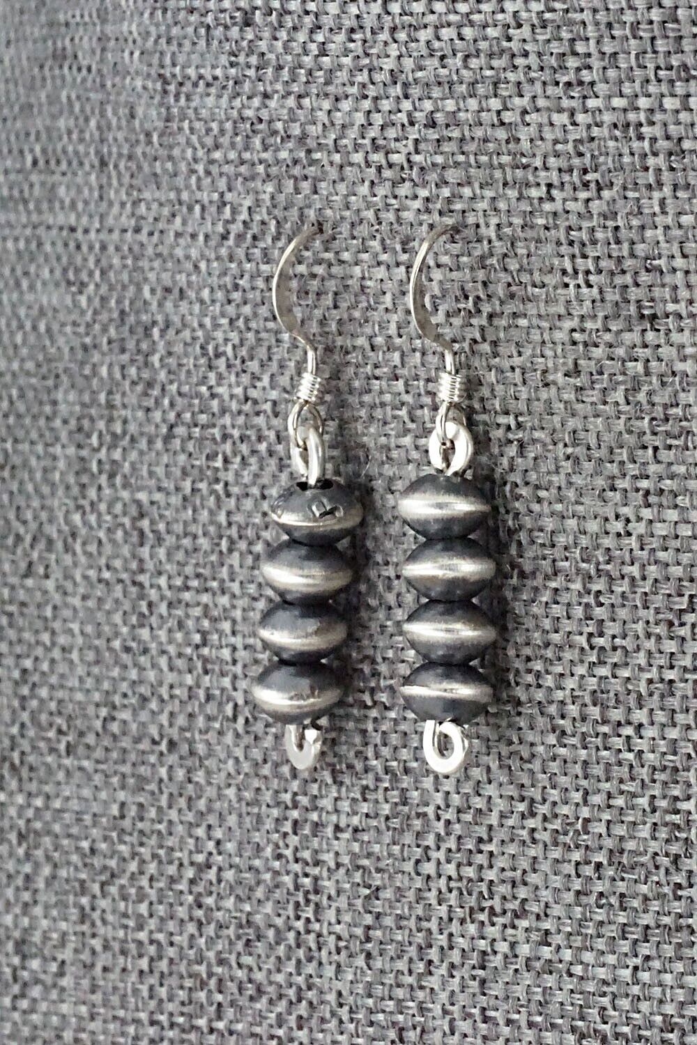 Sterling Silver Navajo Pearl Earrings - Preston Haley