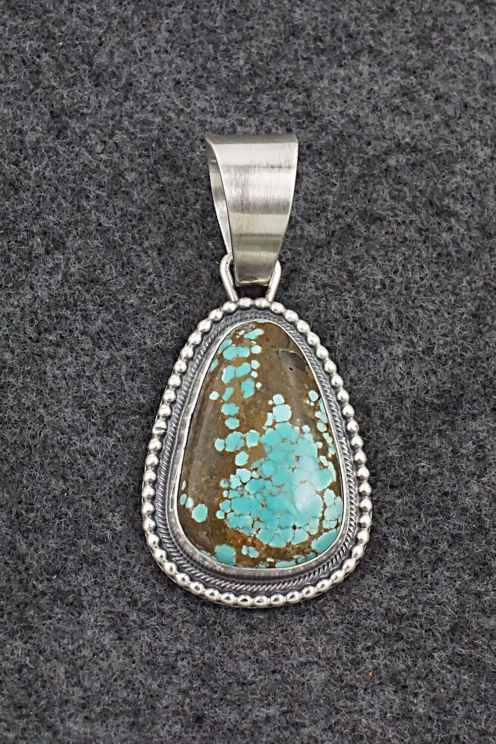 Turquoise & Sterling Silver Pendant - Daniel Benally