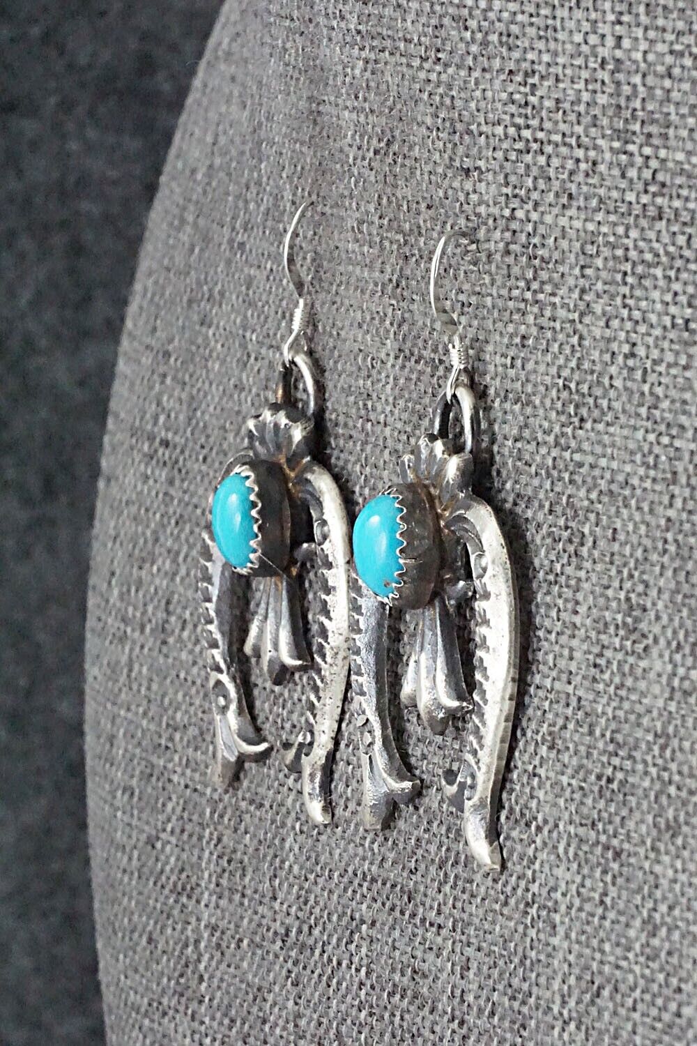 Turquoise & Sterling Silver Earrings - Eva & Linberg Billah