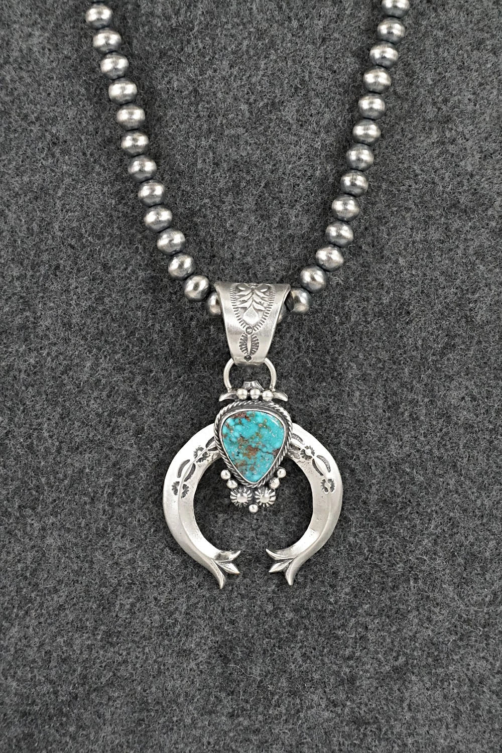 Turquoise & Sterling Silver Necklace - Samuel Yellowhair