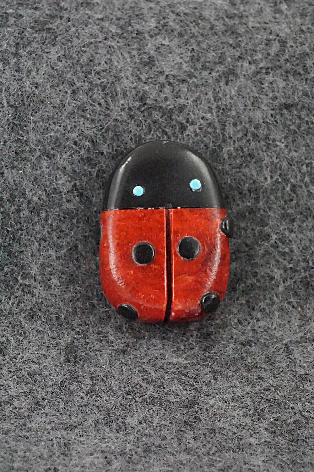 Ladybug Zuni Fetish Carving - Reynold Lunasee