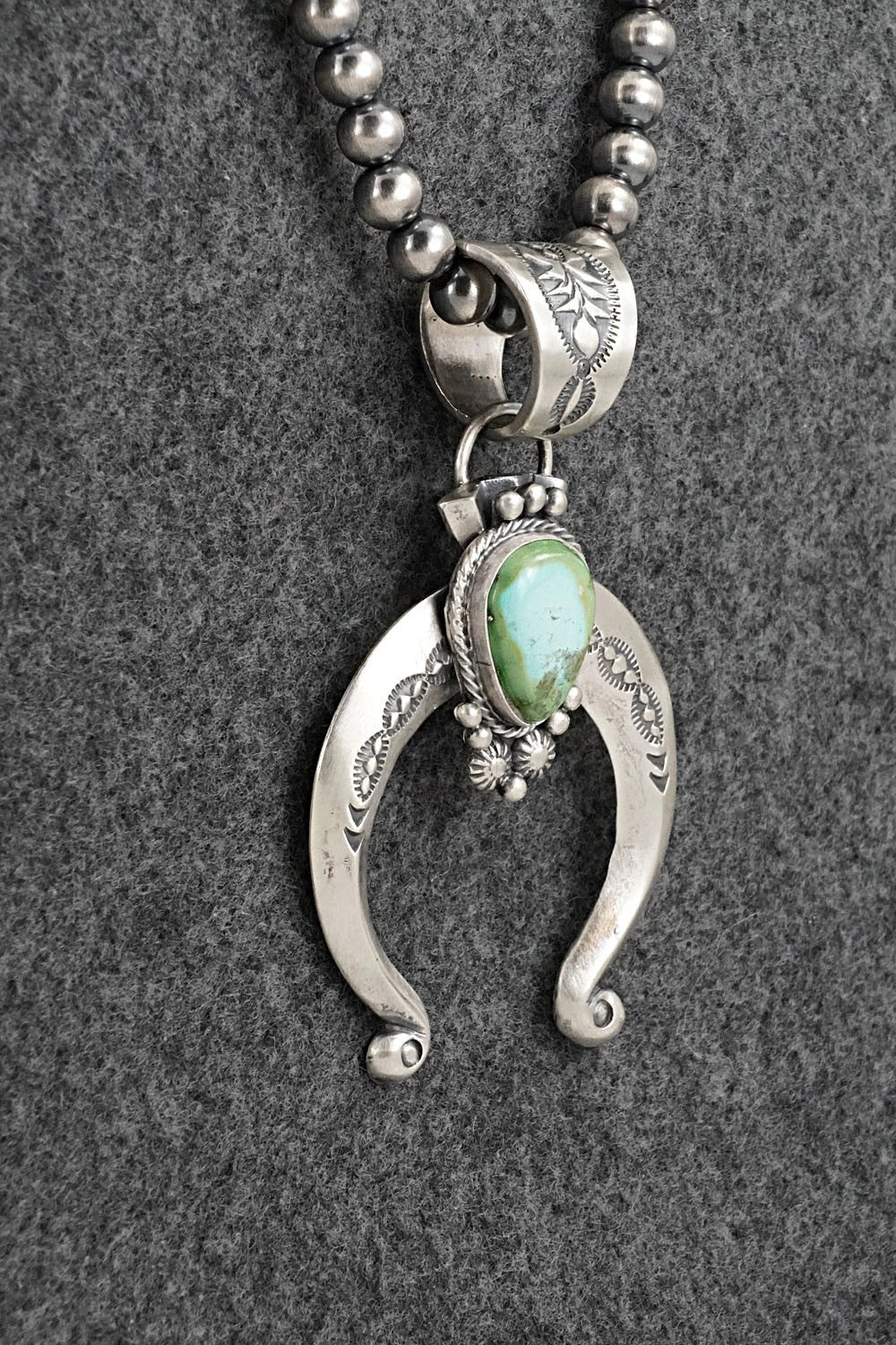 Turquoise & Sterling Silver Necklace - Samuel Yellowhair