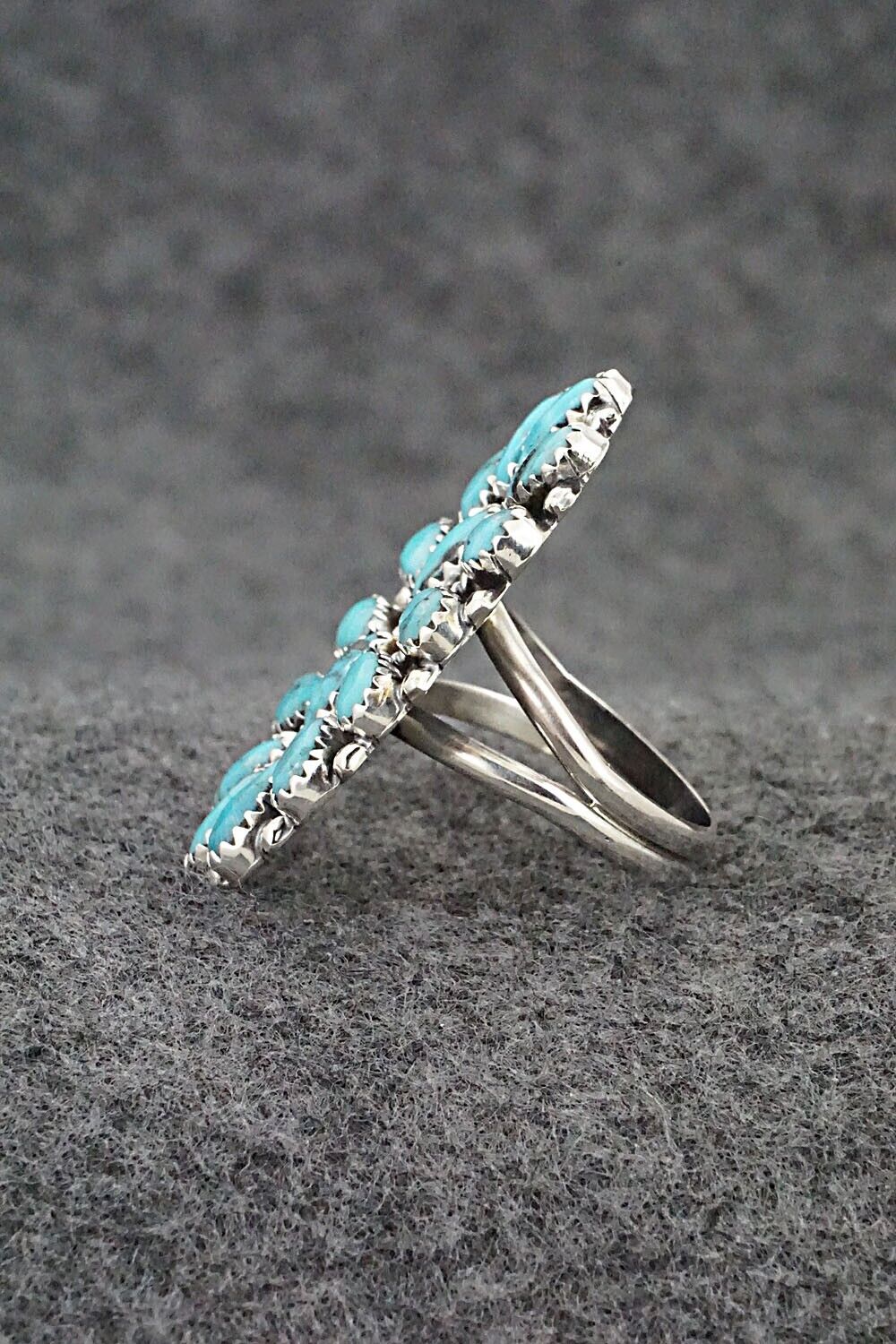 Turquoise & Sterling Silver Ring - Zeita Begay - Size 7.5