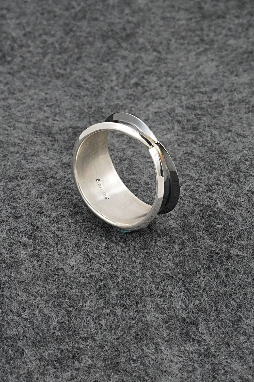Turquoise & Sterling Silver Ring - Paul Largo - Size 12.5
