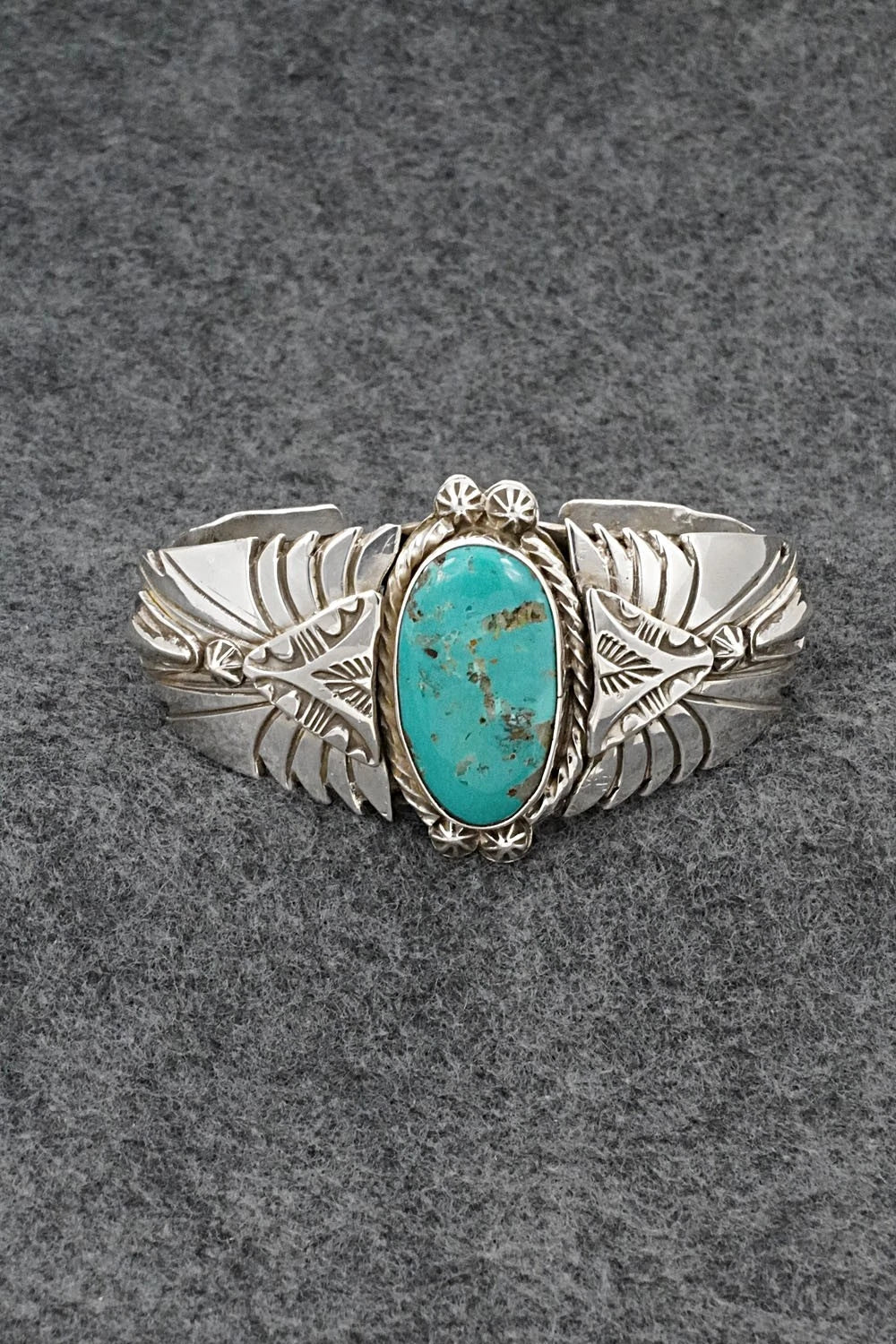 Turquoise & Sterling Silver Bracelet - Emerson Delgarito