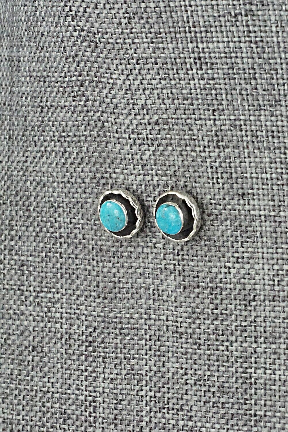 Turquoise & Sterling Silver Earrings - Carina Leekity