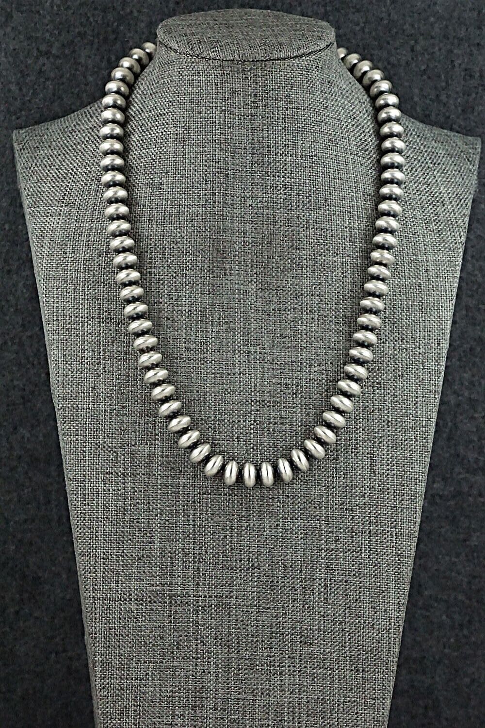 Sterling Silver Navajo Pearl Necklace 18" - Bryannen Halwood