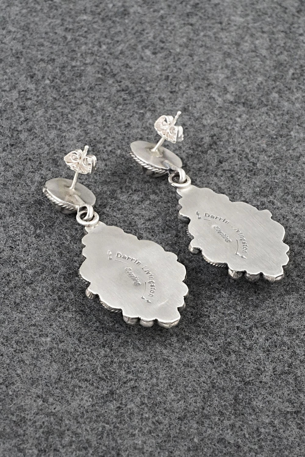 Turquoise & Sterling Silver Earrings - Darrin Livingston