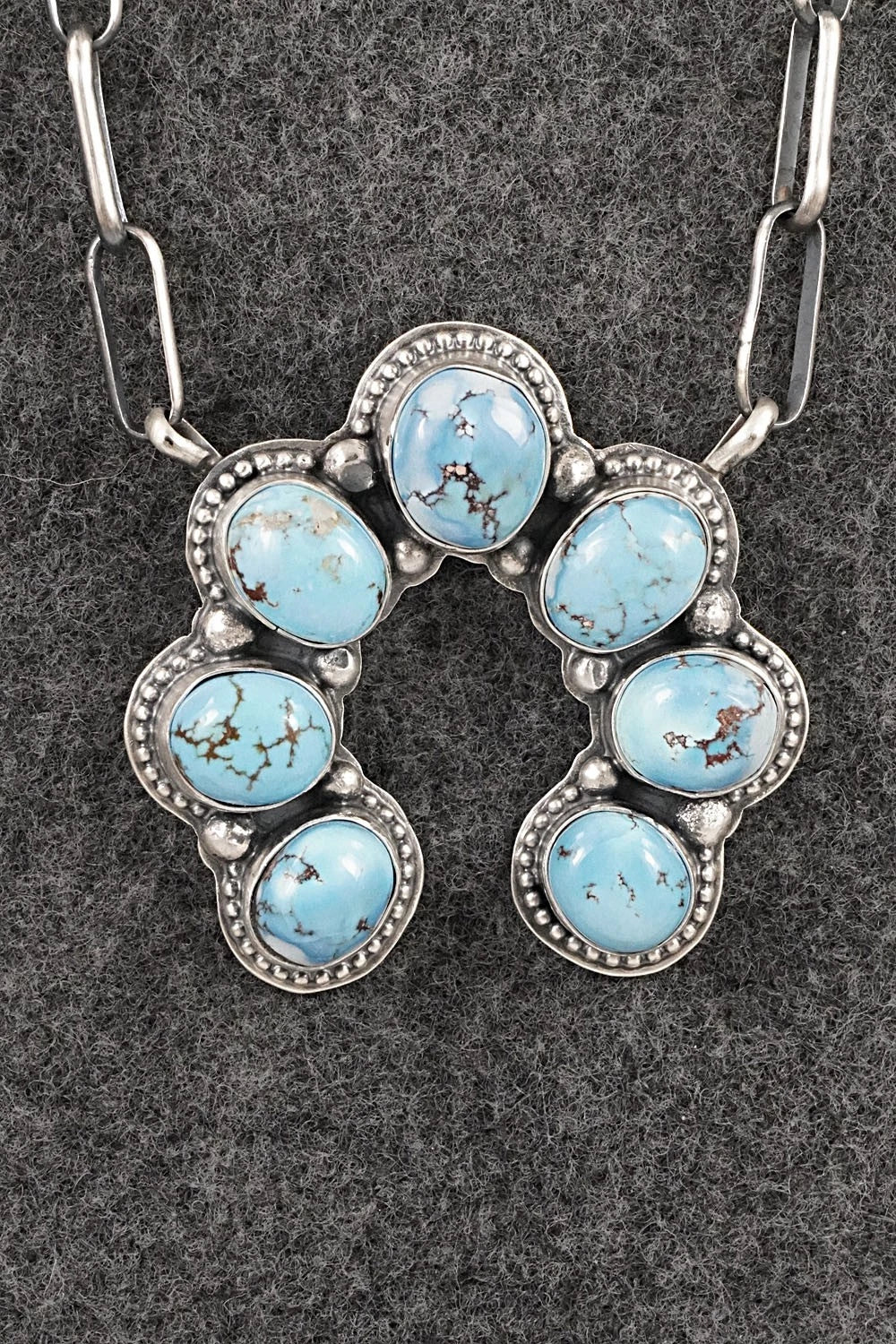 Turquoise & Sterling Silver Necklace - Darrin Livingston