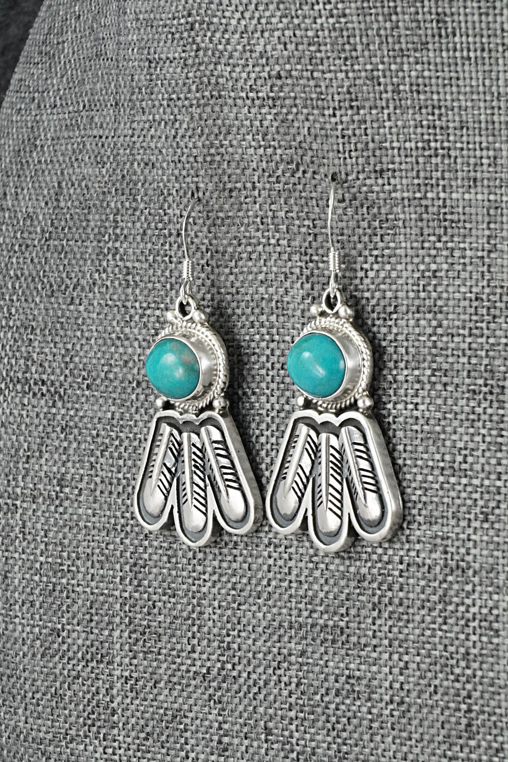 Turquoise & Sterling Silver Earrings - Sharon McCarthy