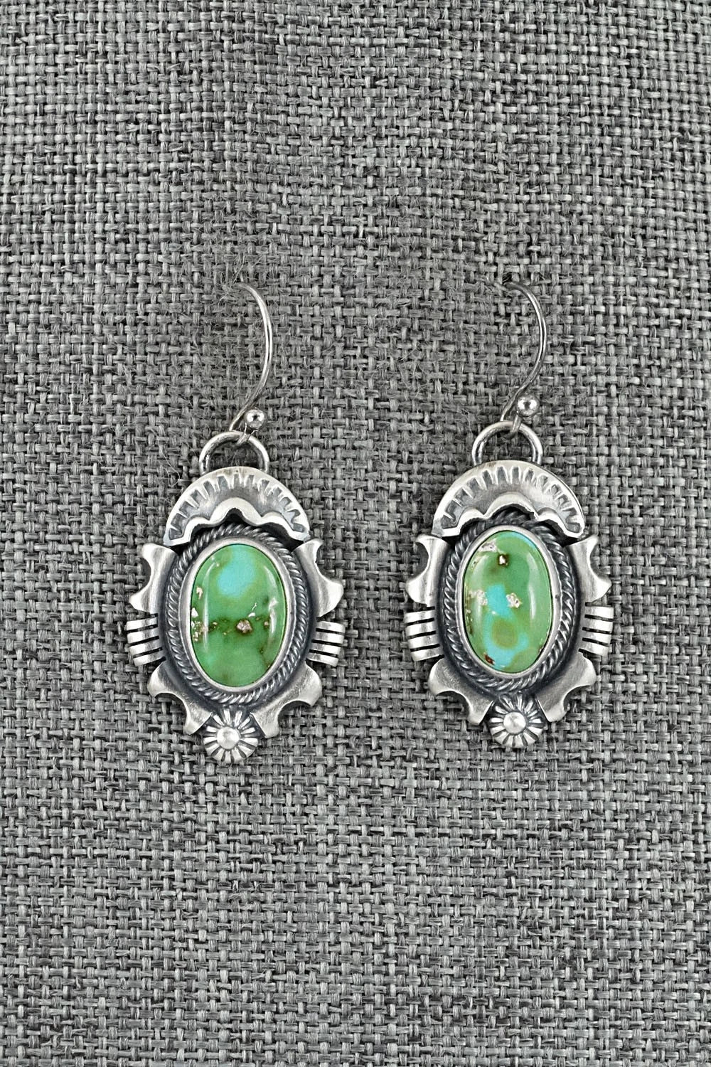 Turquoise & Sterling Silver Necklace and Earrings Set - Jackson Hoskie