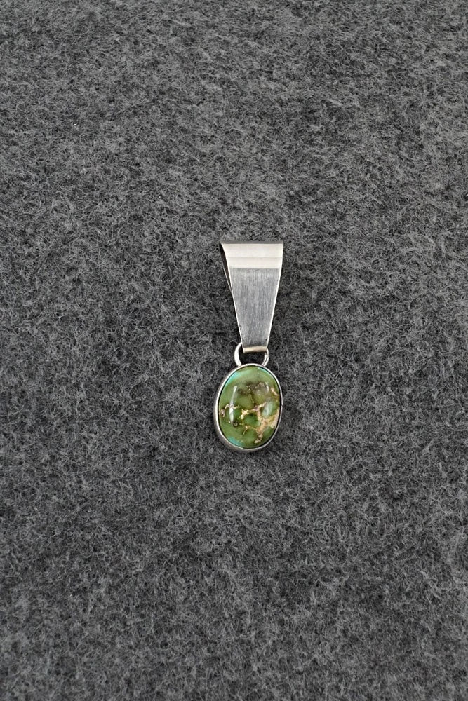 Turquoise & Sterling Silver Pendant - Rosemary Saunders