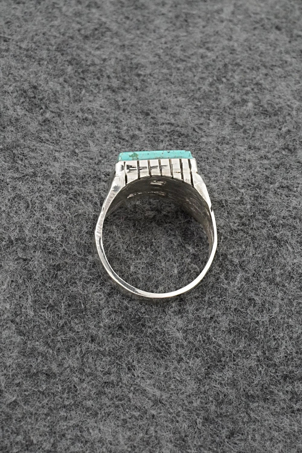 Turquoise & Sterling Silver Ring - Trevor Jack - Size 9.5