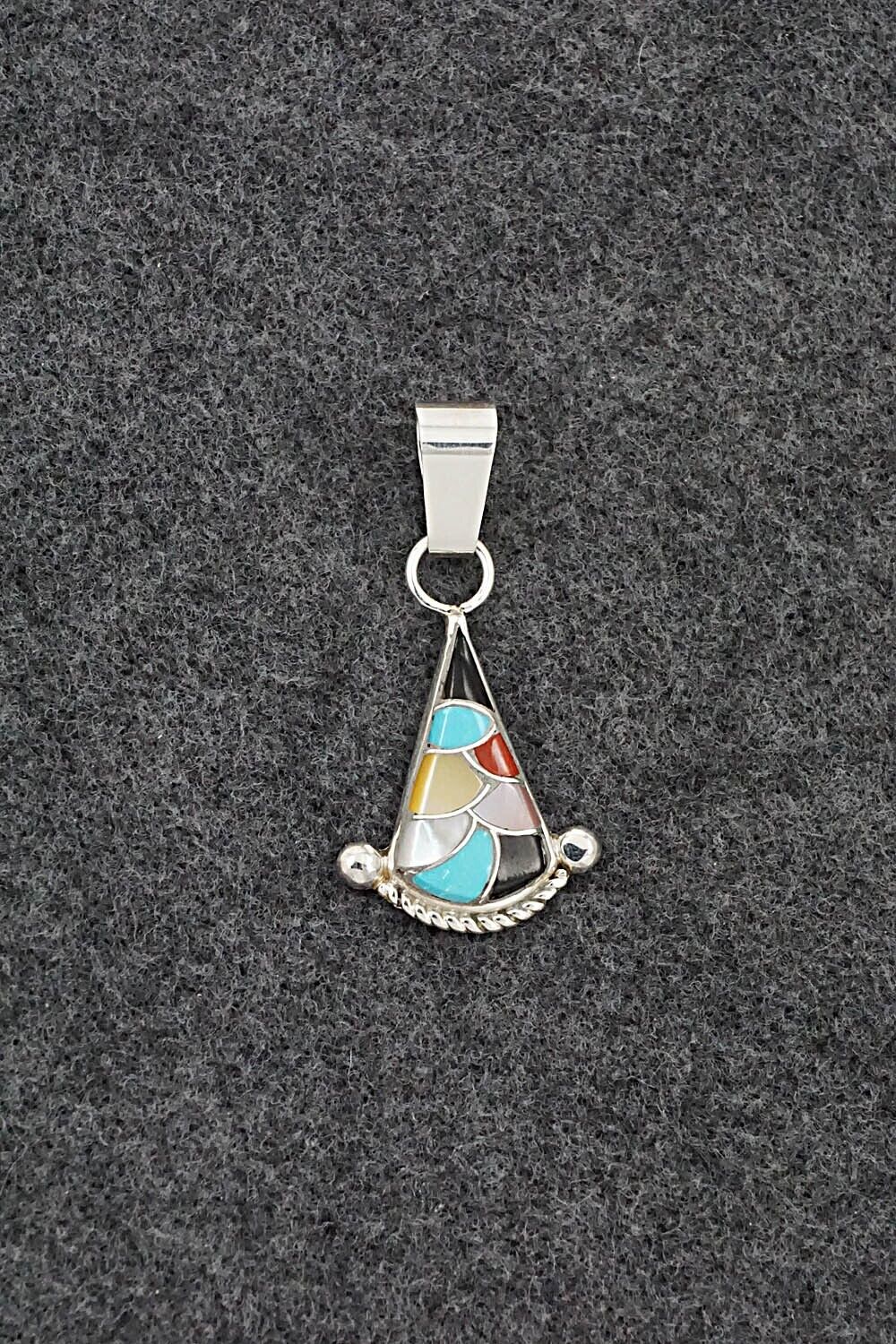 Multi-Stone & Sterling Silver Pendant - Carlen Seoutewa