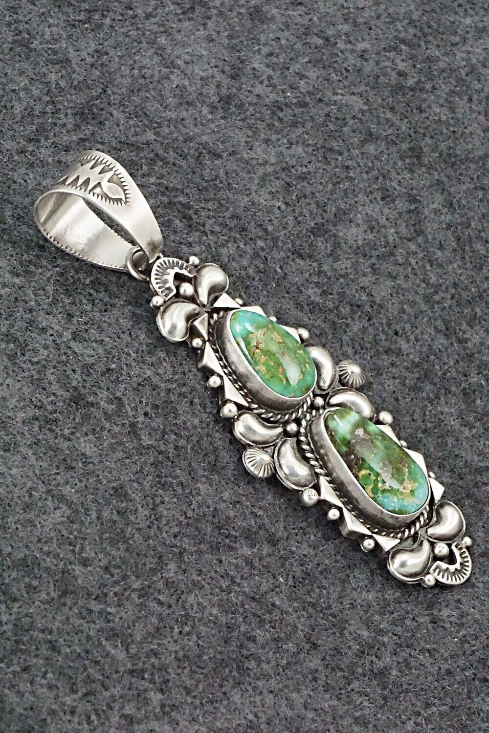 Turquoise and Sterling Silver Pendant - Derrick Gordon