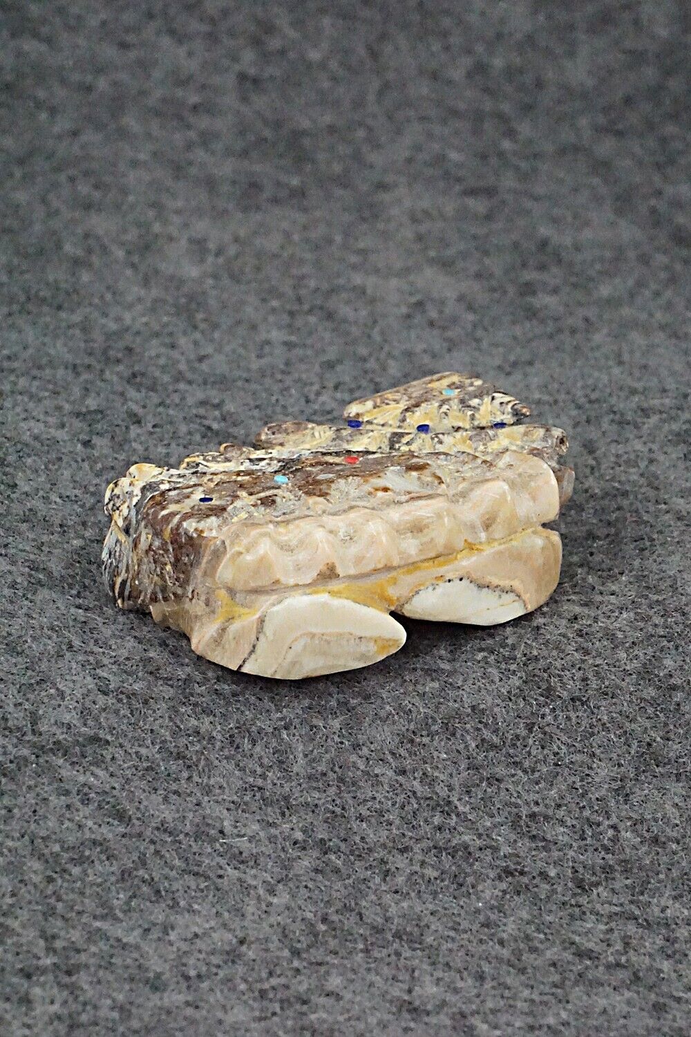 Horned Toad Zuni Fetish Carving - Danny Lonjose