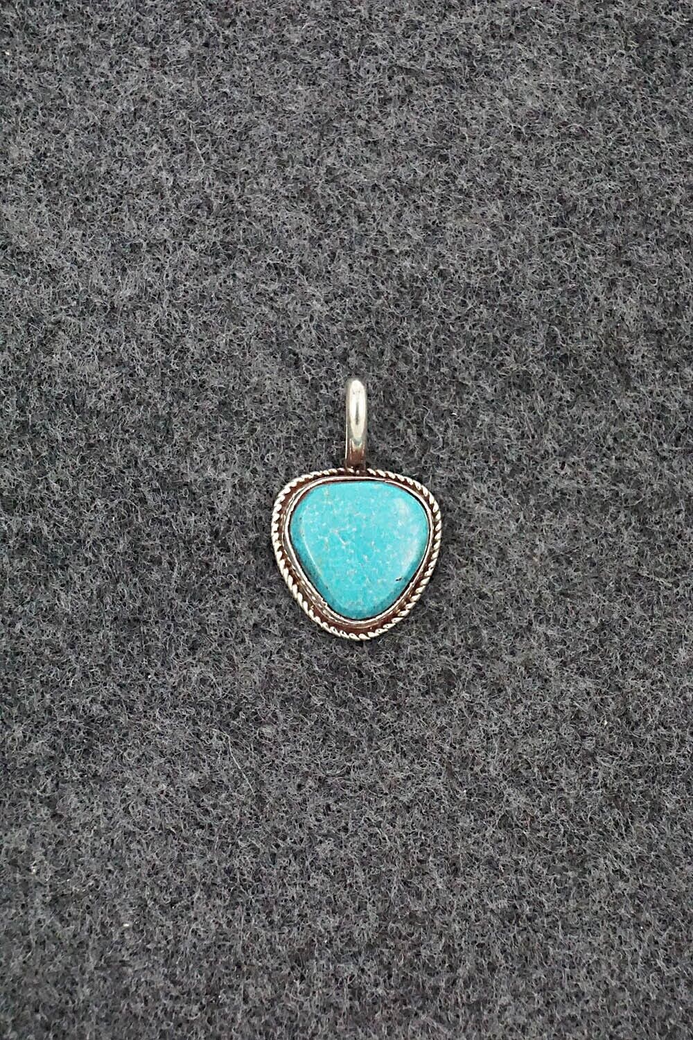 Turquoise & Sterling Silver Pendant - Ernest Hawthorne