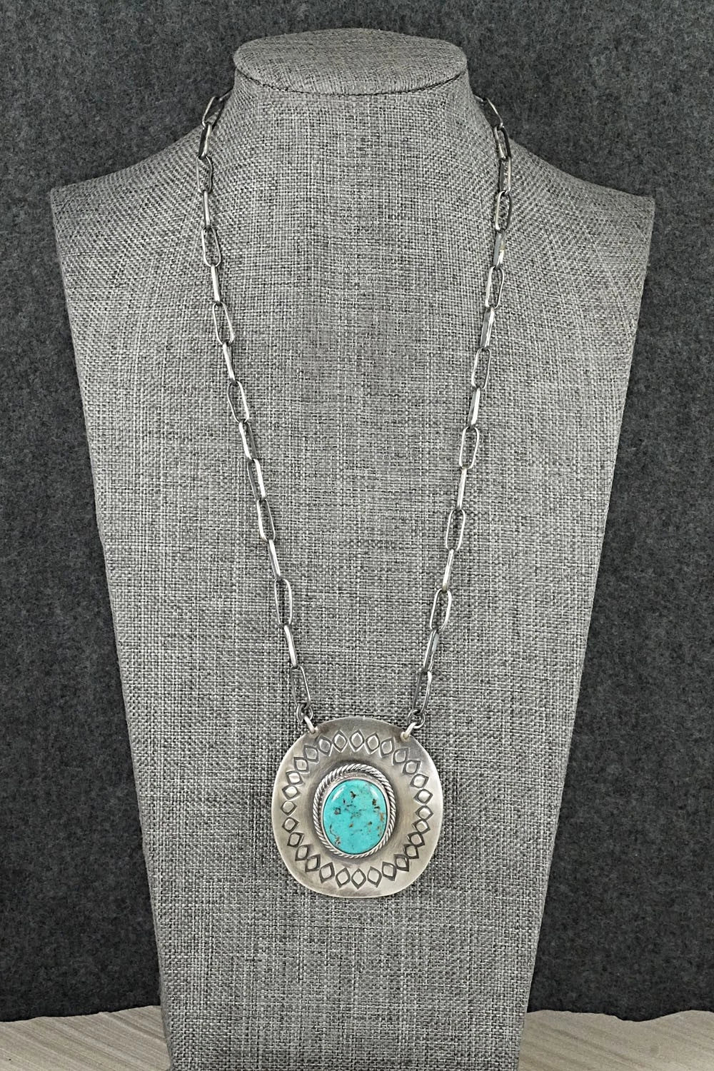 Turquoise & Sterling Silver Necklace - Randy Boyd