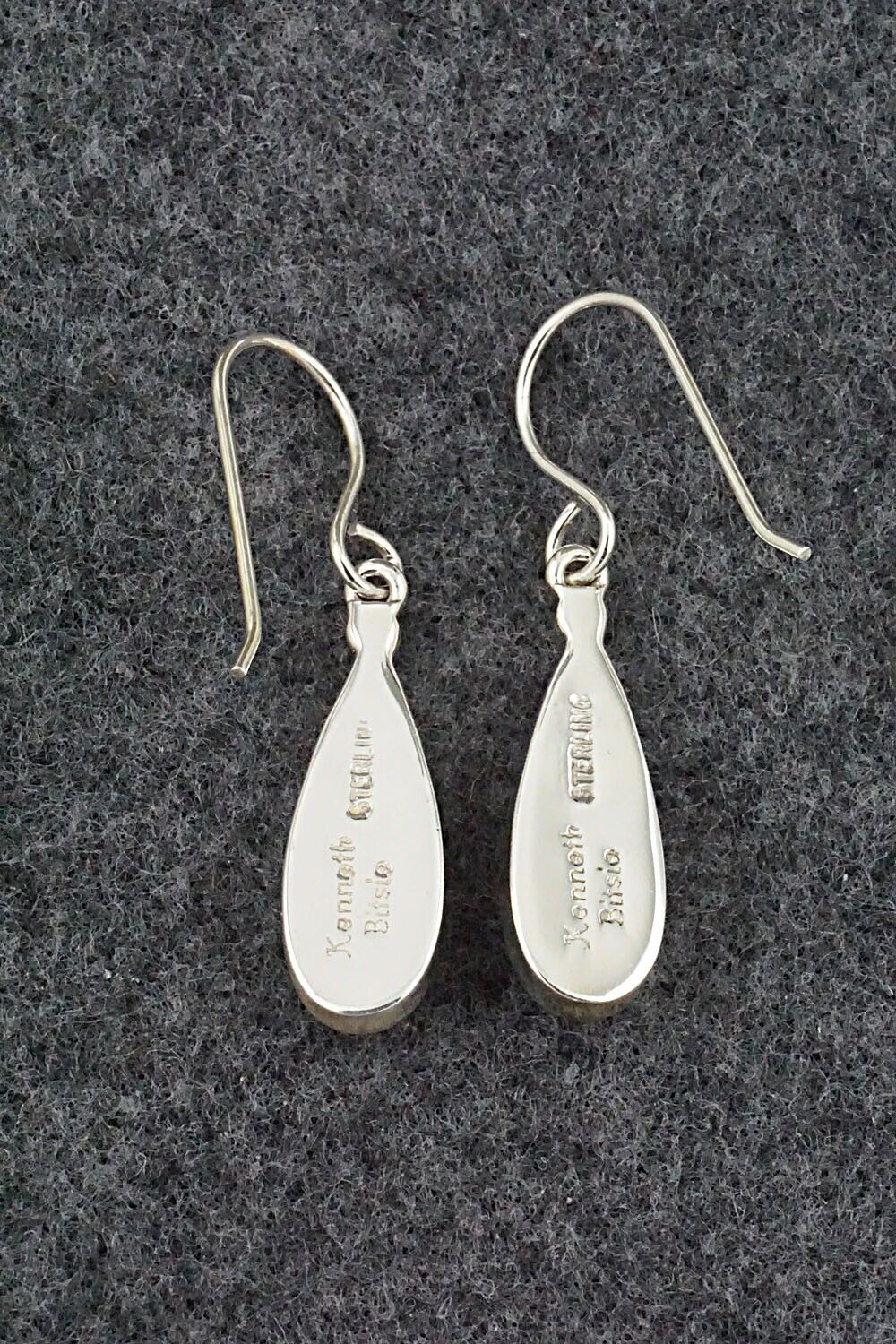 Turquoise & Sterling Silver Earrings - Kenneth Bitsie