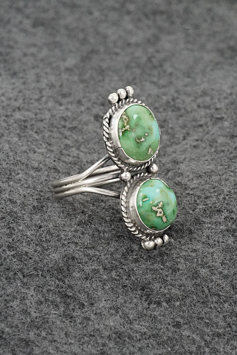 Turquoise & Sterling Silver Ring - Rena Begay - Size 9