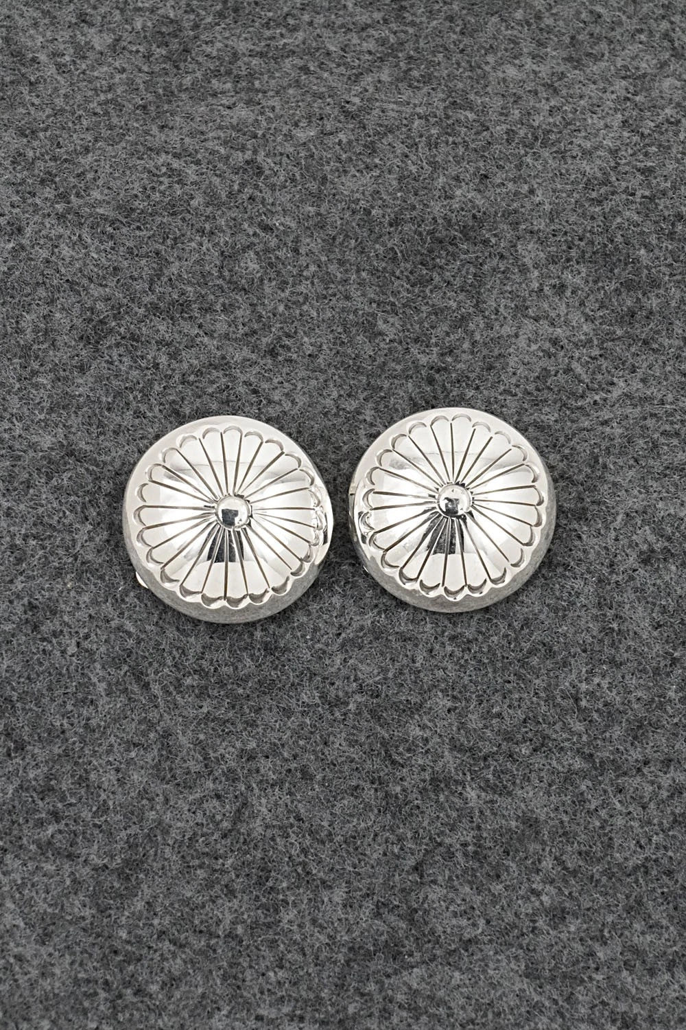 Sterling Silver Earrings - Marie Yazzie