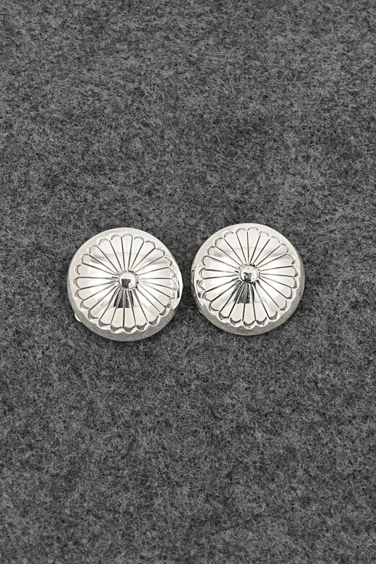Sterling Silver Earrings - Marie Yazzie