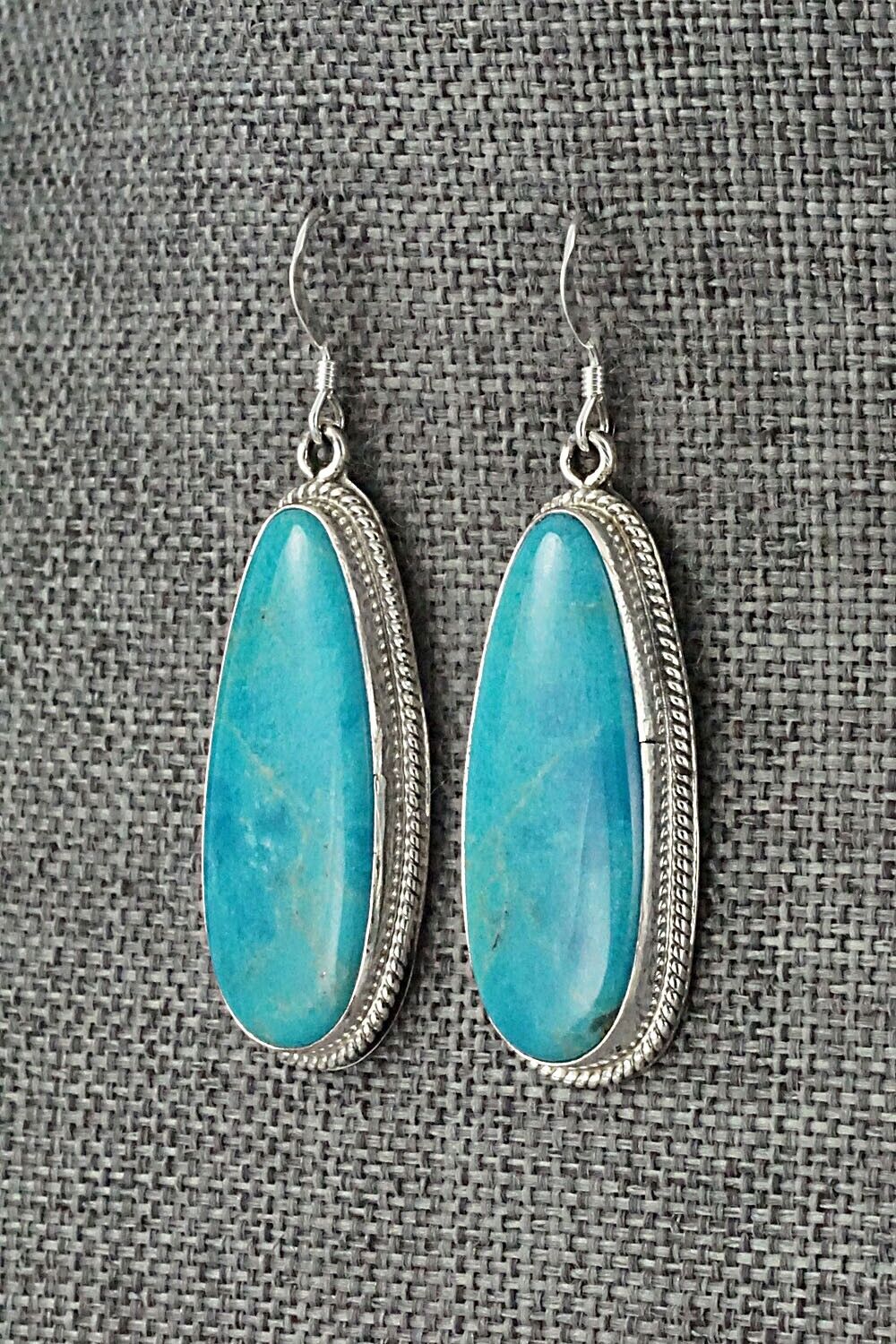 Turquoise and Sterling Silver Earrings - Sharon McCarthy