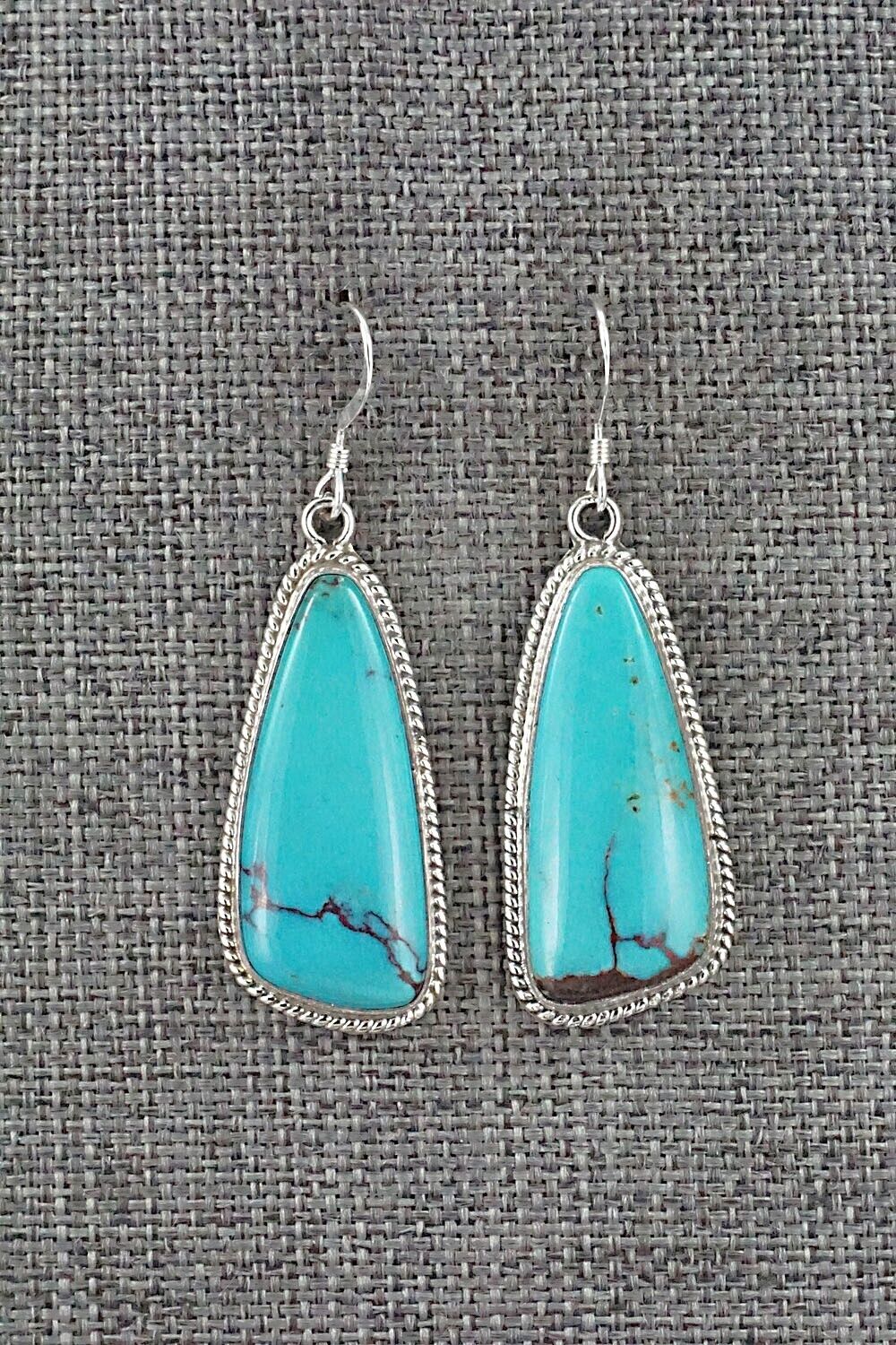 Turquoise and Sterling Silver Earrings - Sharon McCarthy
