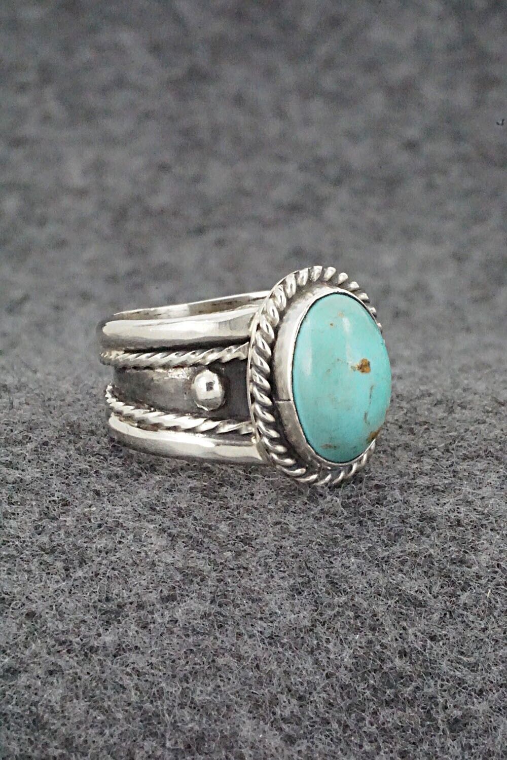 Turquoise & Sterling Silver Ring - Thomas Yazzie - Size 9
