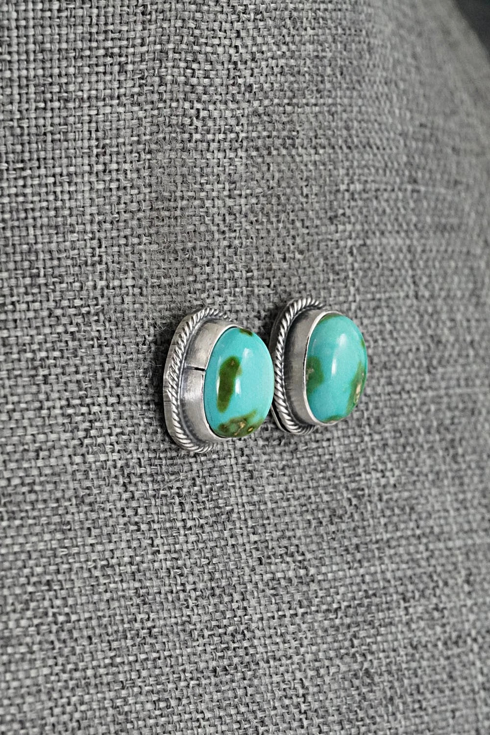 Turquoise & Sterling Silver Squash Blossom Set - Darrin Livingston