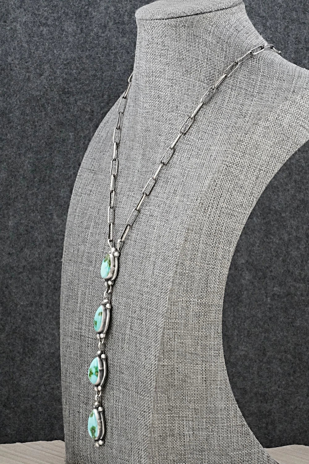 Turquoise & Sterling Silver Necklace - Bobby Johnson