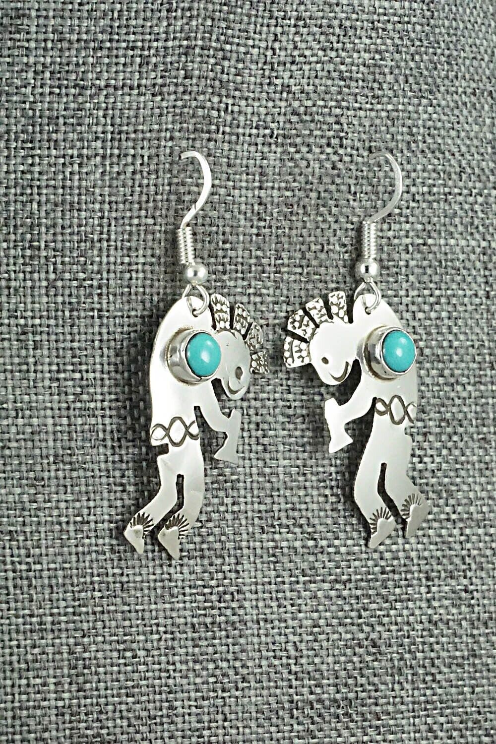 Turquoise & Sterling Silver Earrings - Jeff James