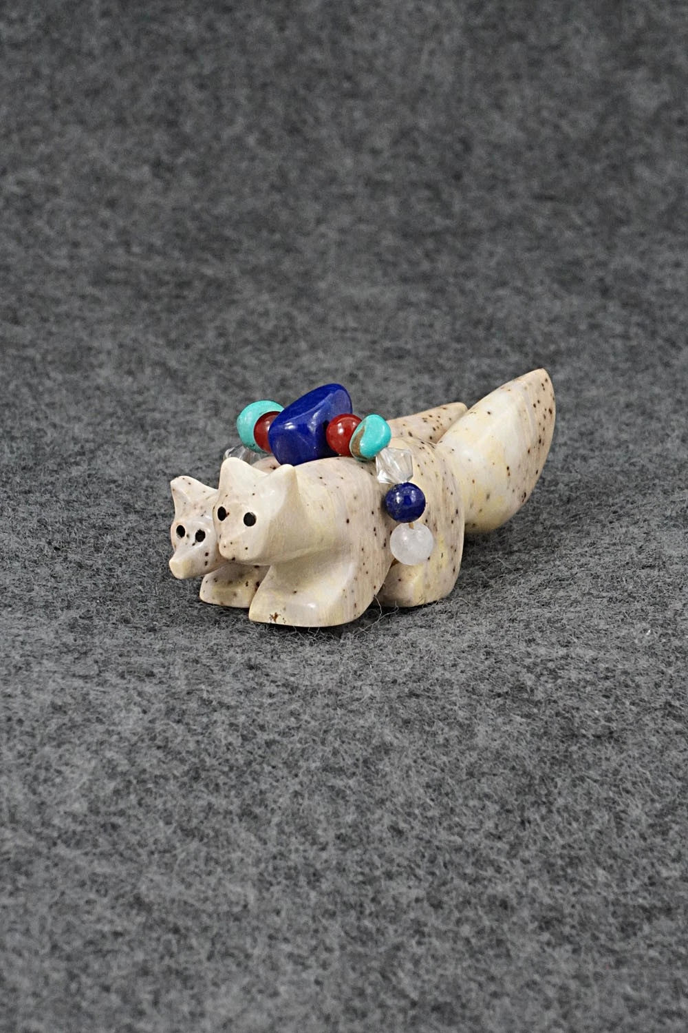 Wolf Zuni Fetish Carving - Cheryl Beyuka