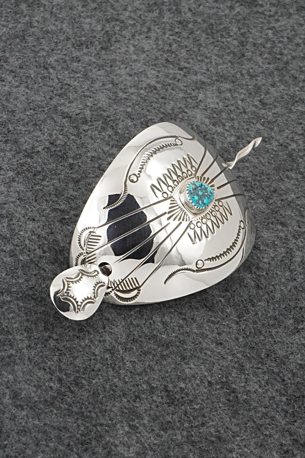 Turquoise & Sterling Silver Hair Pin - Jolene Begay