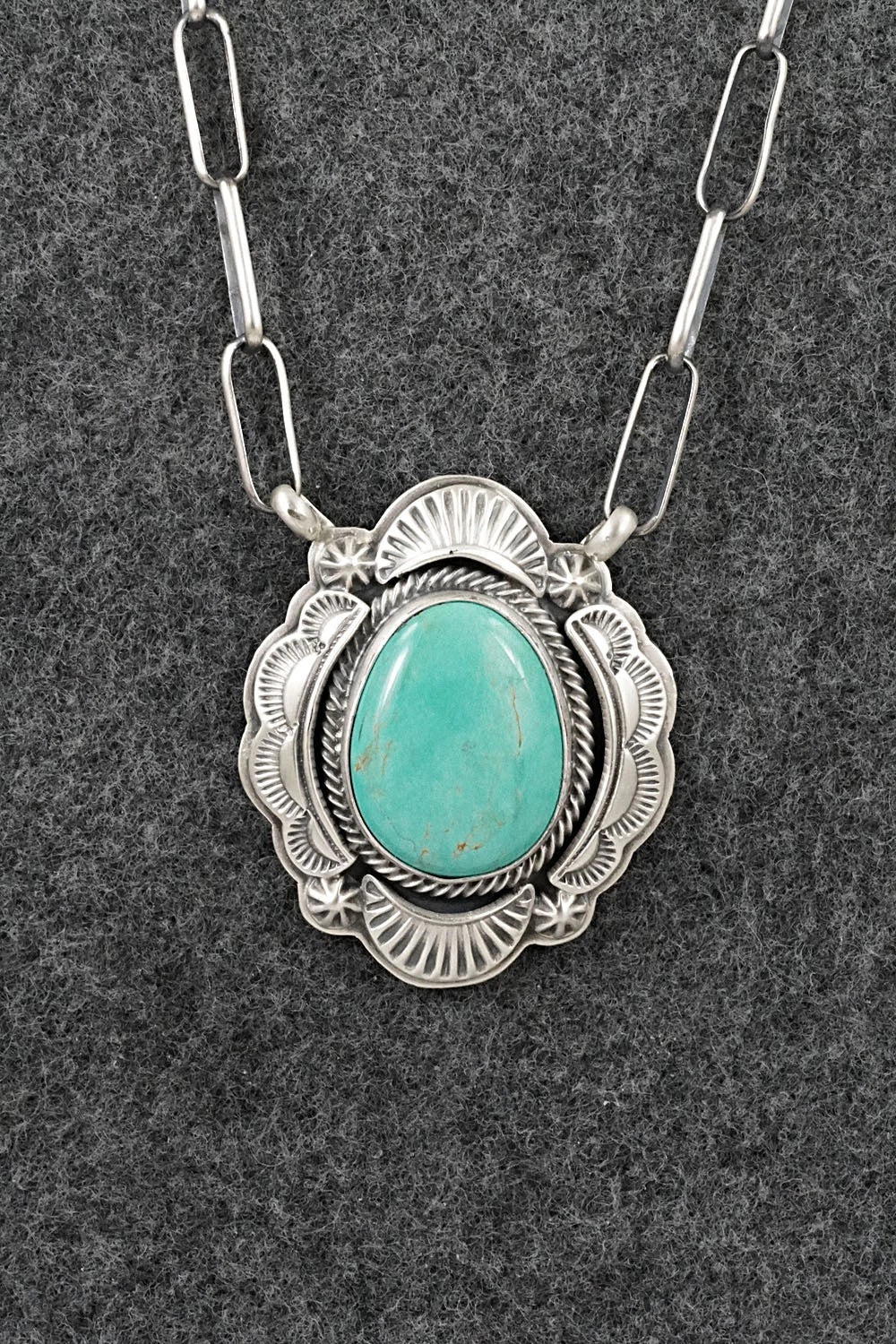 Turquoise & Sterling Silver Necklace - Randy Boyd