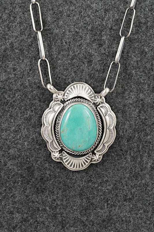 Turquoise & Sterling Silver Necklace - Randy Boyd
