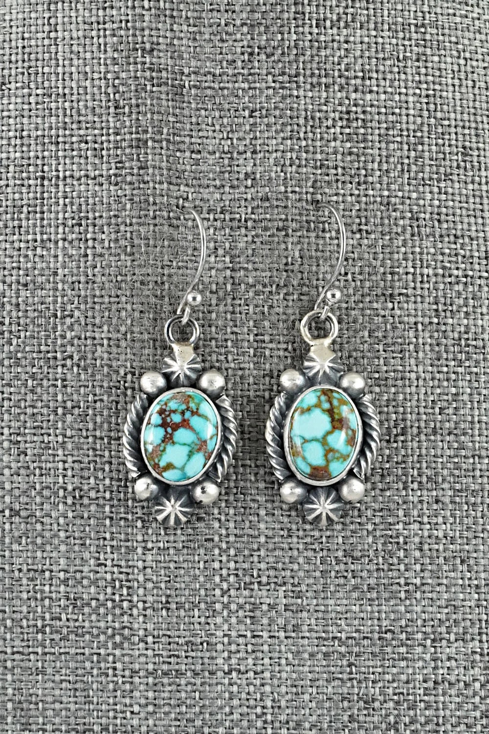 Turquoise & Sterling Silver Necklace and Earrings Set - Paul Livingston