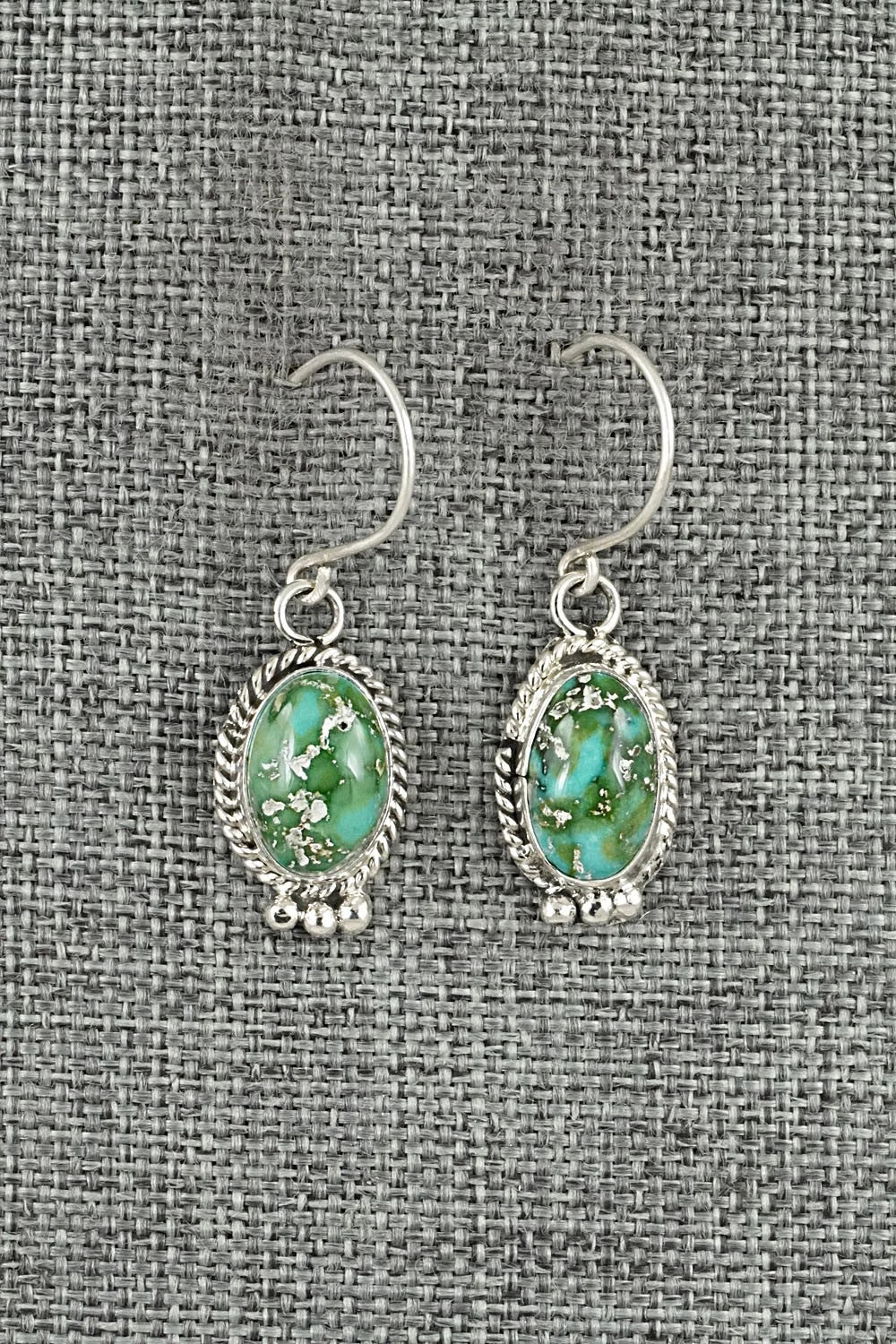 Turquoise & Sterling Silver Earrings - Rosemary Saunders