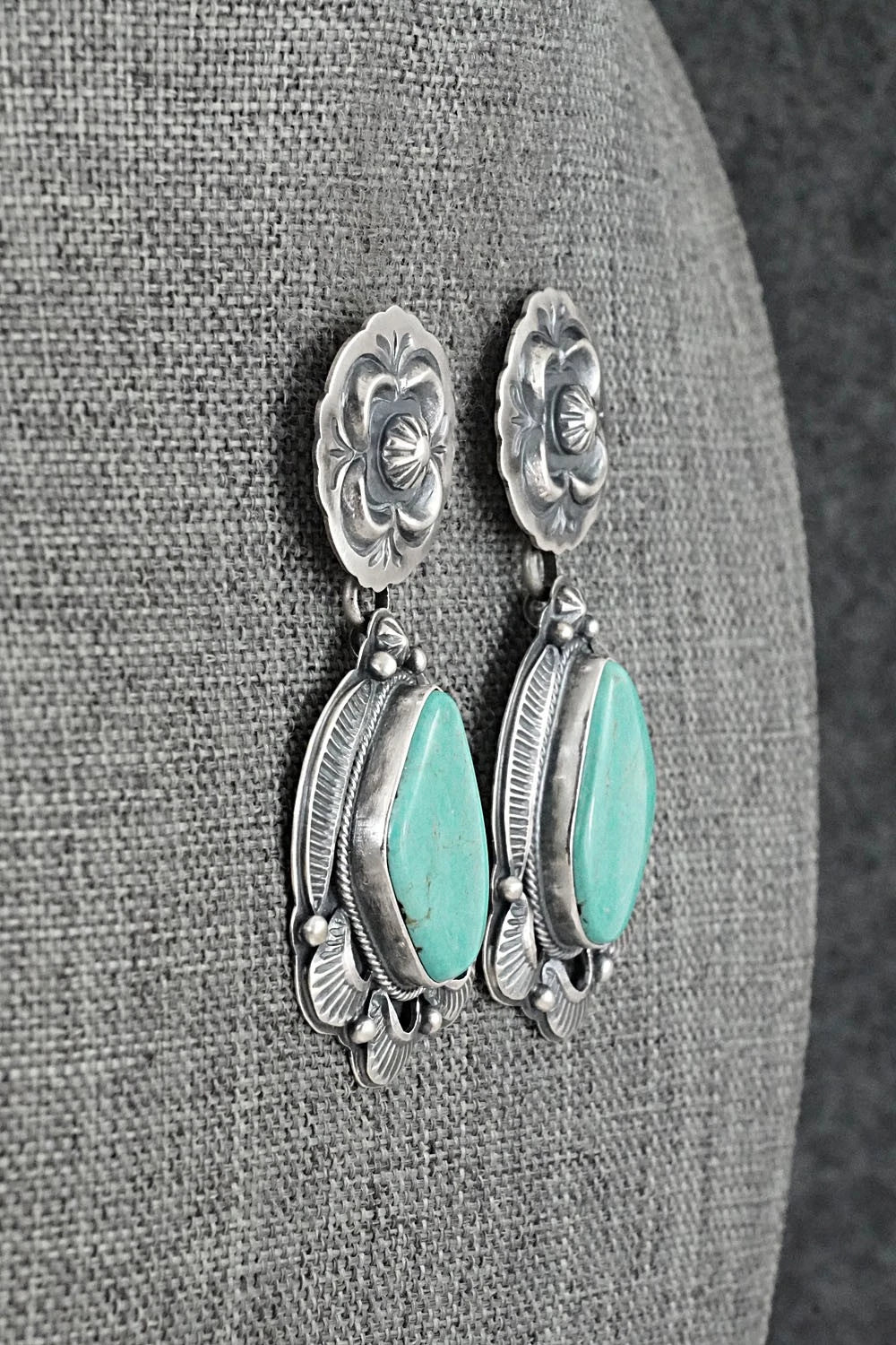 Turquoise & Sterling Silver Earrings - Randy Boyd