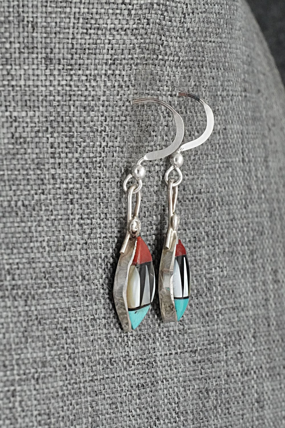 Multi-Stone Inlay & Sterling Silver Earrings - Ola Eriacho
