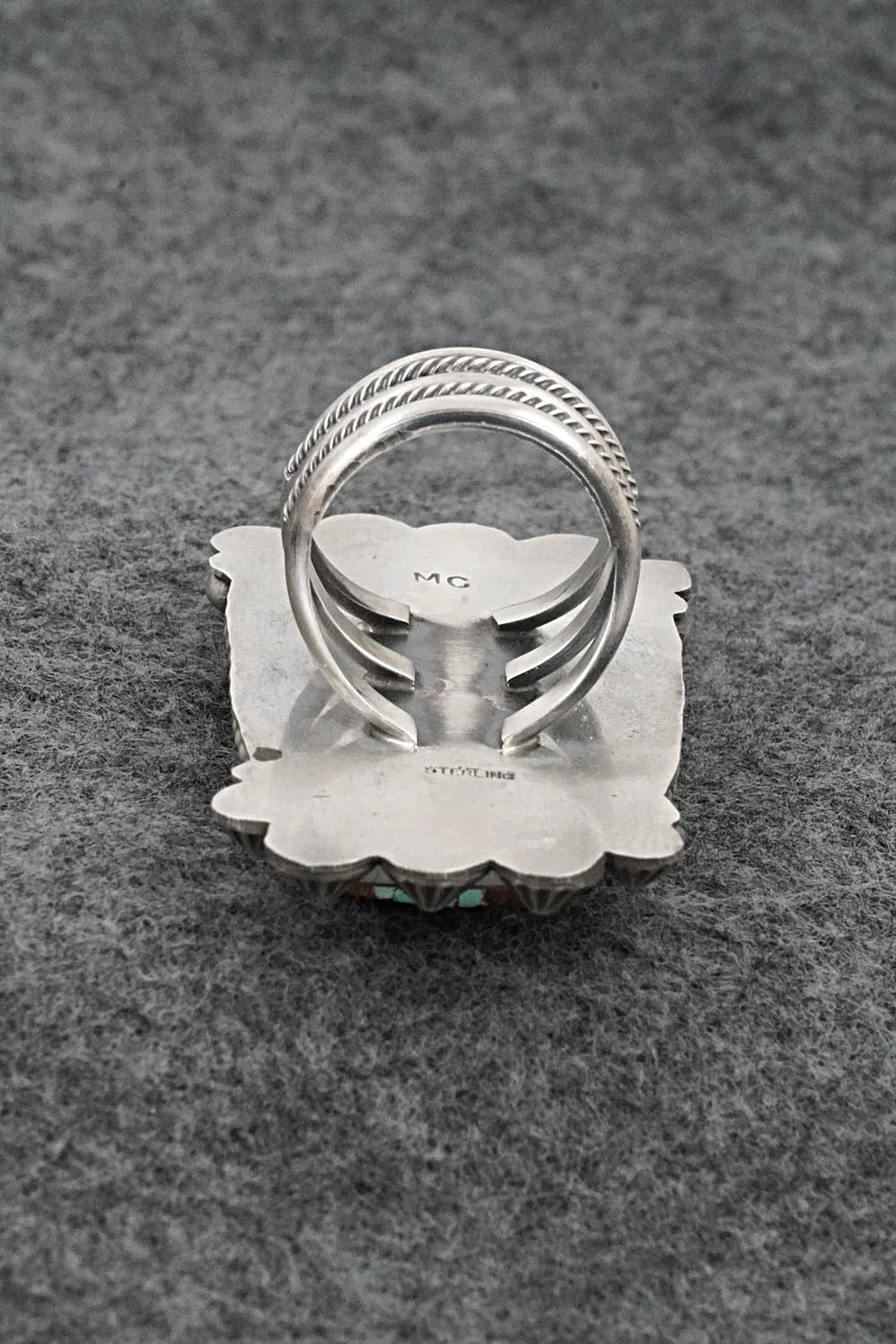 Turquoise & Sterling Silver Ring - Michael Calladitto - Size 7