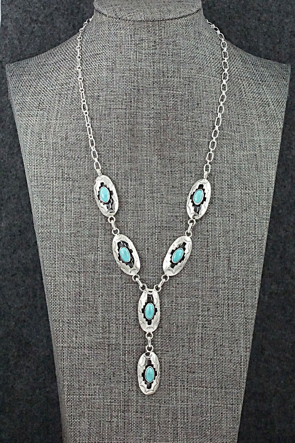 Turquoise & Sterling Silver Necklace - Bobby Platero