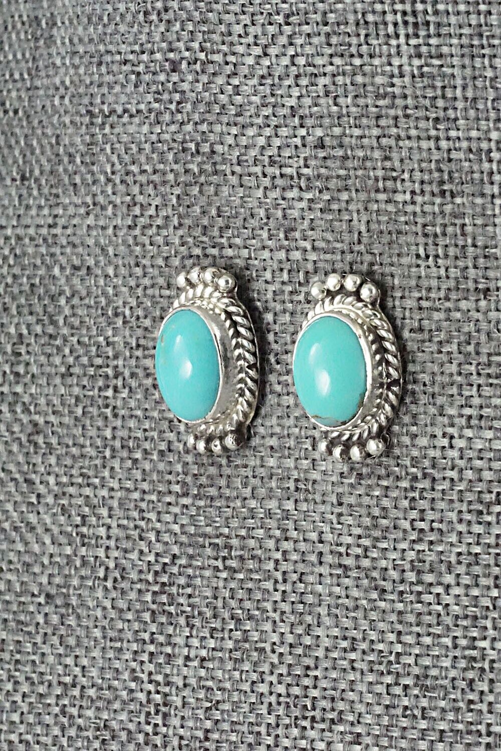 Turquoise & Sterling Silver Earrings - Jan Mariano