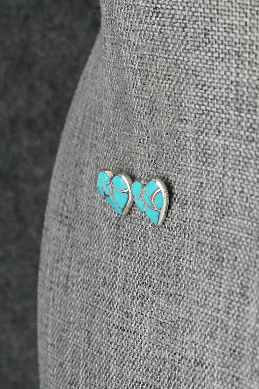Turquoise & Sterling Silver Earrings - Orena Leekya