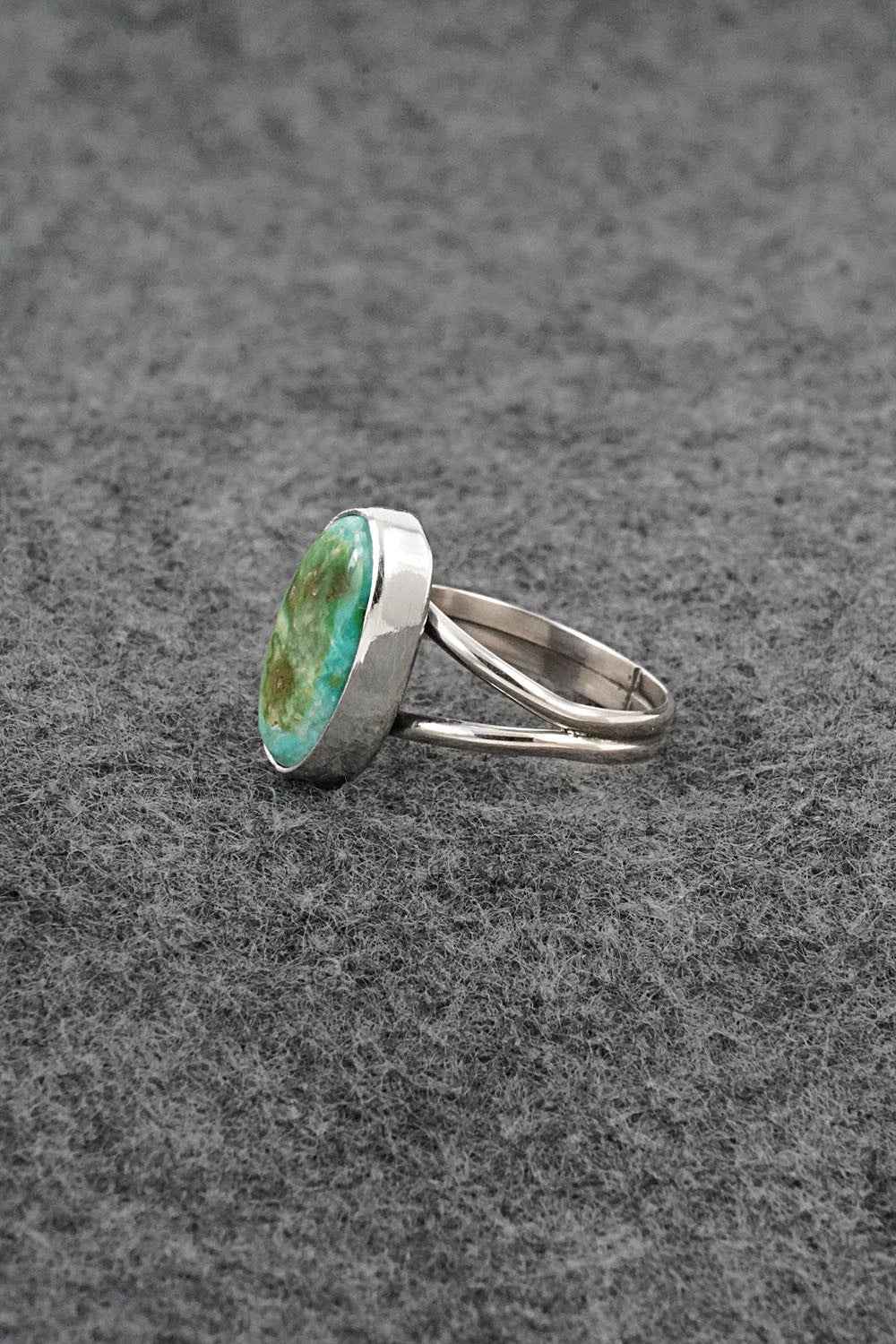 Turquoise & Sterling Silver Ring - Rosemary Saunders - Size 6