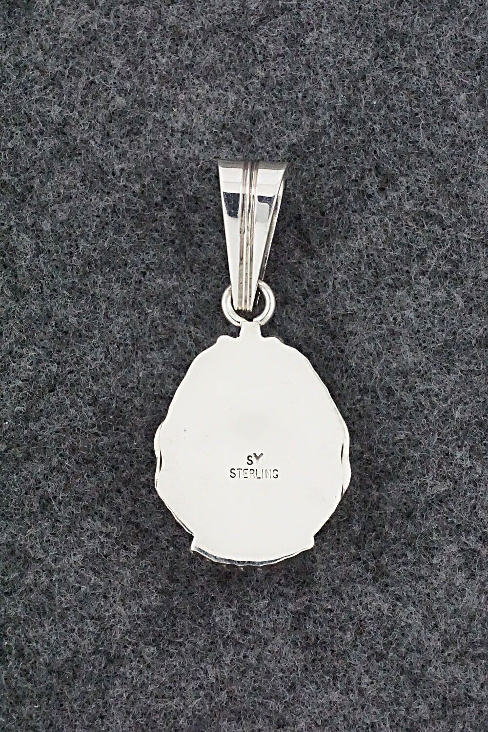 White Buffalo & Sterling Silver Pendant - Samuel Yellowhair