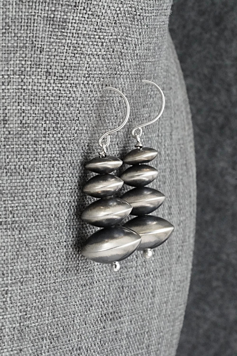 Sterling Silver Navajo Pearl Earrings - Bryannen Halwood
